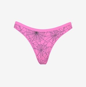 Pink Victoria's Secret Seamless High- Leg Thong Panty
